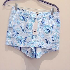 NWT- HIHO Designed In BVI Tortola - Blue Rose Garden Shorts Size XS